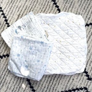 Stars Swaddles and Changing Pad Cover